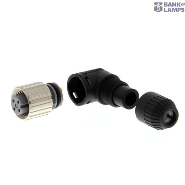 Field assembly connector, M12 straight socket (female), 4-poles, A coded, screw connection, for cable diameters 4-5 mm XS2C0015G image 1
