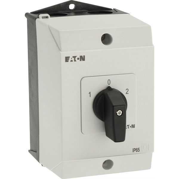 T3-2-8400/I2 Reversing switches, T3, 32 A, surface mounting, 2 contact unit(s), Contacts: 4, 45 °, maintained, With 0 (Off) position, 1-0-2, Design number 8400 image 48