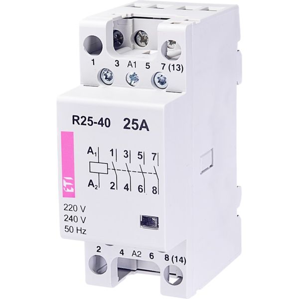 Modular contactor 4P 2 mod. R25-04 24V image 1