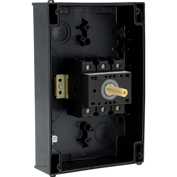 P3-63/I4/SVB-SW Main switch, P3, 63 A, surface mounting, 3 pole, STOP function, With black rotary handle and locking ring, Lockable in the 0 (Off) position image 60