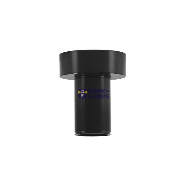 FITU, ceiling light, A60, black, with R2 canopy image 1