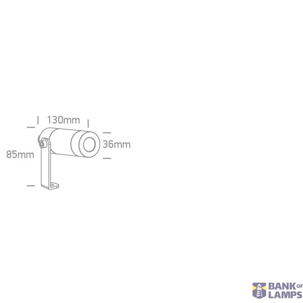 BLACK GARDEN SPOT 6,5W 700mA WW IP65 DARK LIGHT image 2