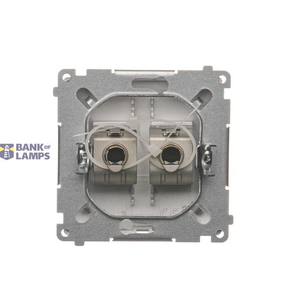 Roller shutter button, Inox, metallized, 10A image 1