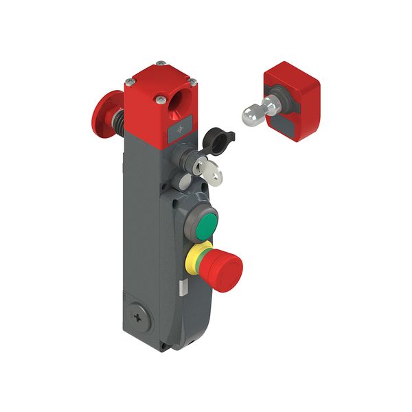 NG series safety switch with lock and integrated control devices, with actuator image 1