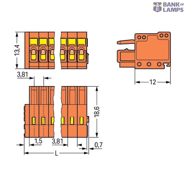 1-conductor female plug image 3