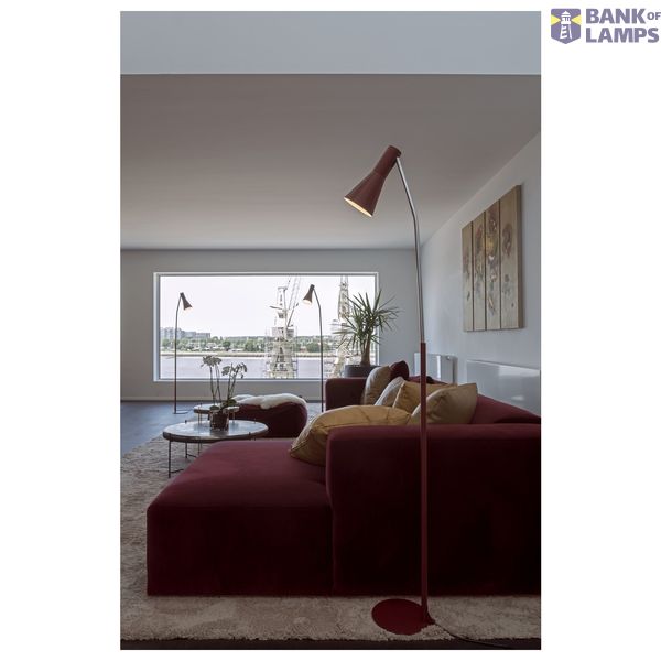 PHELIA floor stand, wine red, E27 image 4
