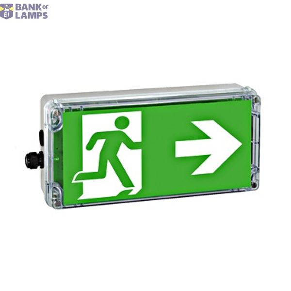 Explosion proof emerg.luminaire EXIT zone1/21 LED 230V AC/DC image 1