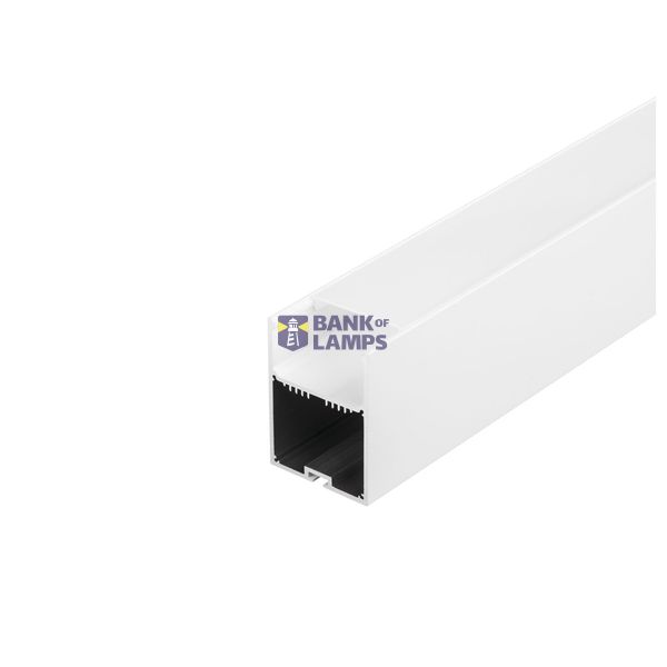 GLENOS ALU-PROFIL with cover, matt white, 1m image 4