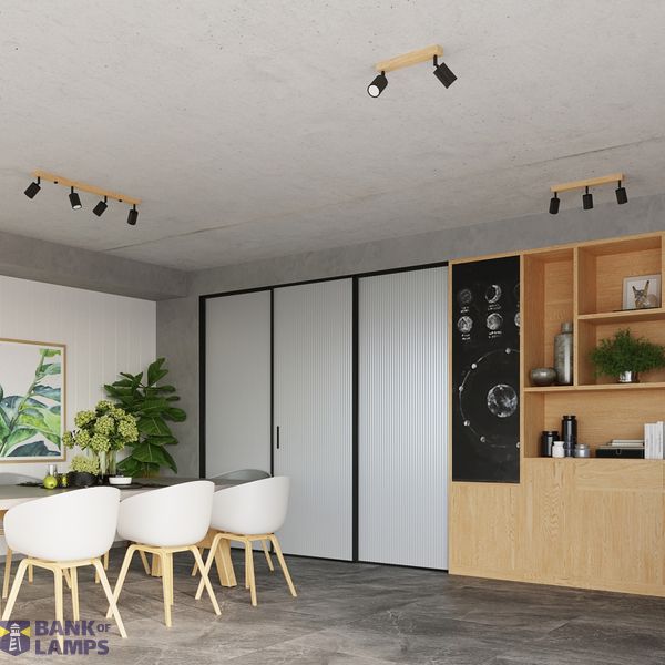 CEILING LAMP VERDO 3P BLACK GU10 3X10W IP20 image 6