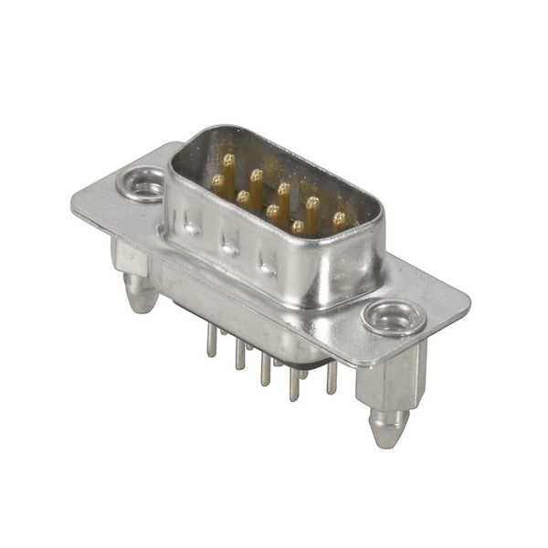 OMNIMATE Data - D-SUB connector, male header, Thread-nut UNC 4-40, THT solder connection, Pitch in mm (P): 2.77 mm, Number of poles: 9, ≥ 50 µ" Ni / 100 µ" Sn , 500, PBT GF, black, Tray image 2