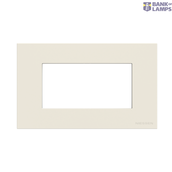 Frame - 1-gang / 4-modules - Niessen logo - White image 1