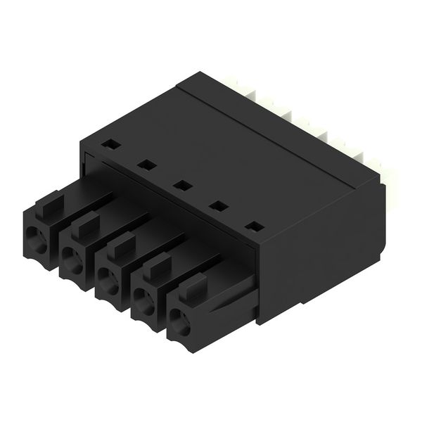 PCB plug-in connector, female plug, 3.81 mm, Number of poles: 5, 180°, PUSH IN with actuator, Clamping range, max. : 1.5 mm², Box image 1