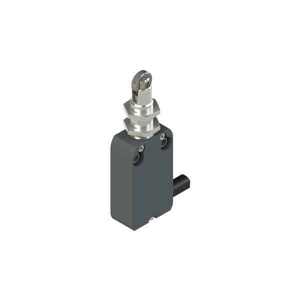 Modular prewired switch with plunger with roller and M12 threaded bearing image 1