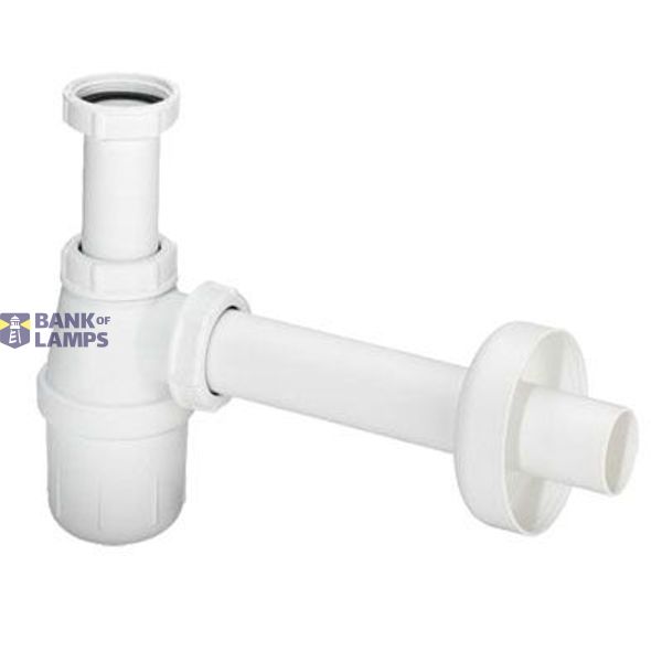Bottle trap without outlet 11/4"x32, white image 1