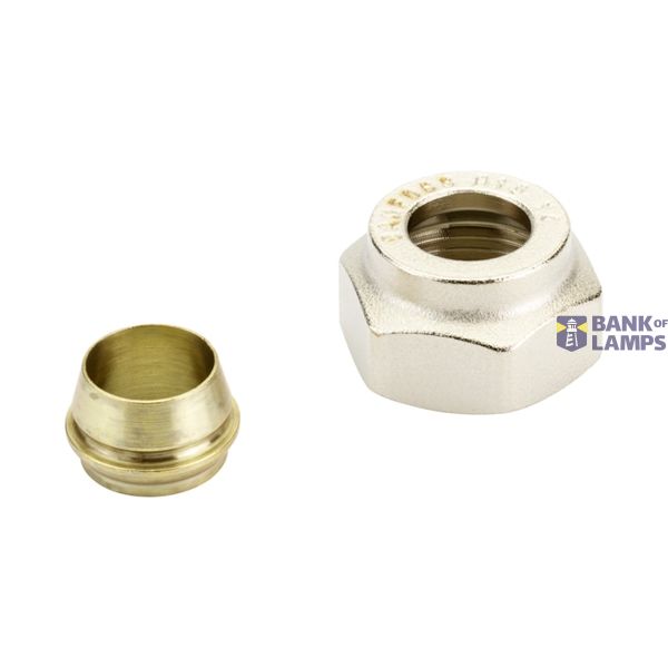 Compression fittings for steel and copper tubings, G 3/4", 14, Nickel plated image 1