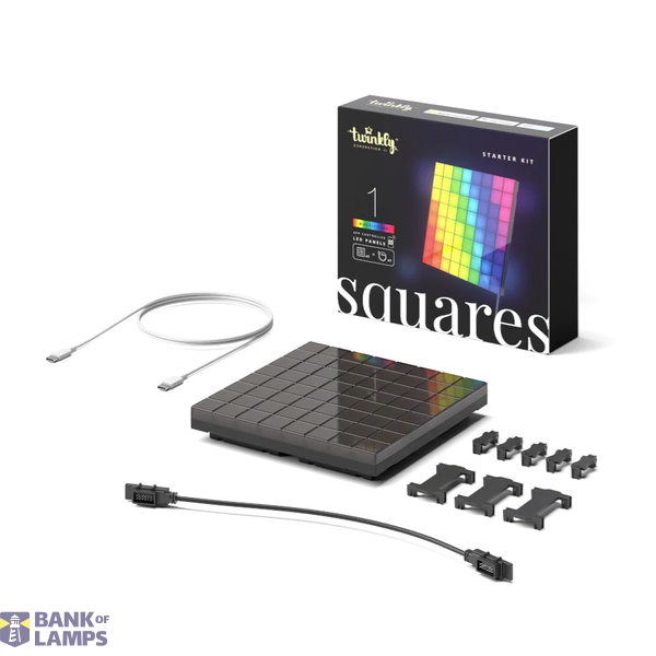 1 Square Blocks Master, 64 RGB Pixels, 16x16 cm, Black, BT+WiFi, Gen II, IP20, USB only. No Power adapter, Plug F image 2