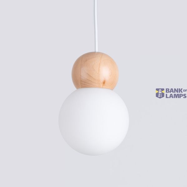 Pendant lamp PEKKA 1 white/natural wood image 11