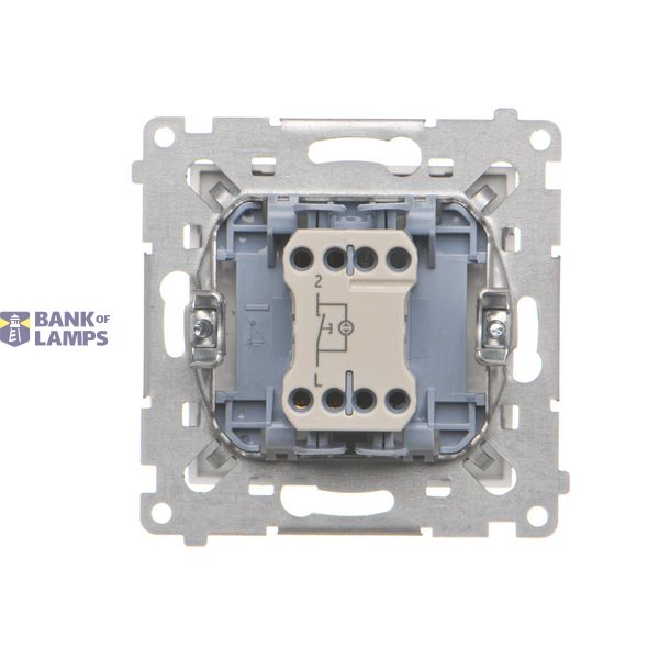Single socket outlet with Schuko earthing, without shutters, (module), Simon 24, IP20, 16A, white image 2