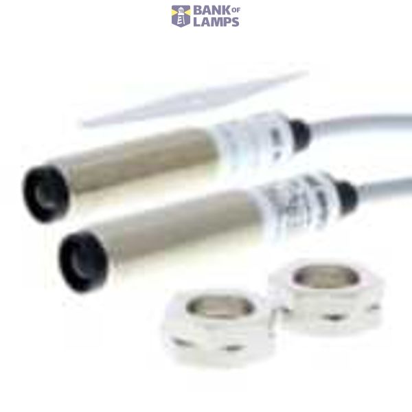 Photoelectric sensor, M12 brass housing, through-beam, 4 m adjustable, image 1