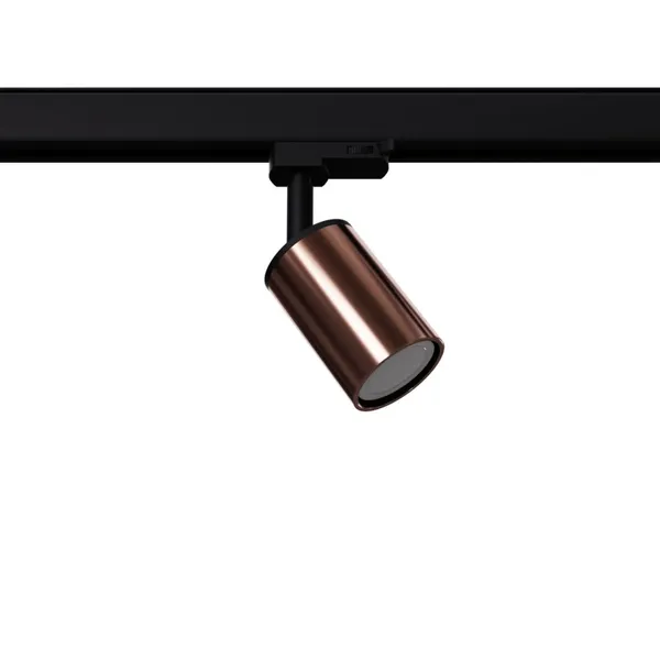 TRACK LAMP 3 PHASE MOVABLE WINX BLACK/COPPER GU10 3000K 7W 510LM image 1