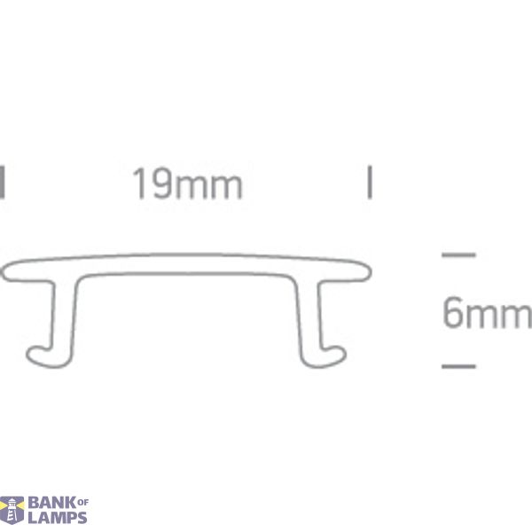 BLACK PLASTIC COVER 2m FOR SQUARE TRACK image 2