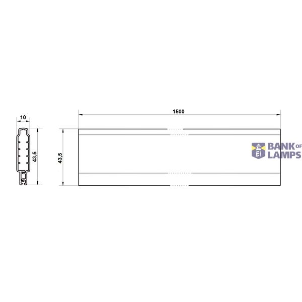 Busbar protection profile 12-30 x 5, 1,5 m image 3