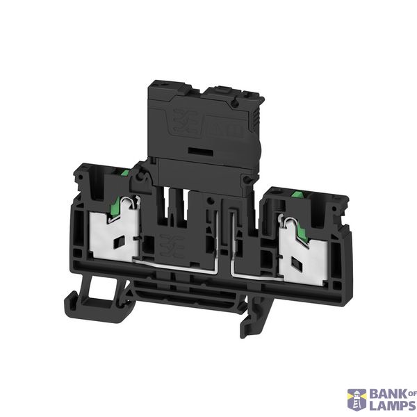 Fuse terminal, SNAP IN, black, 4 mm², 6.3 A, 250 V, Number of connecti image 1