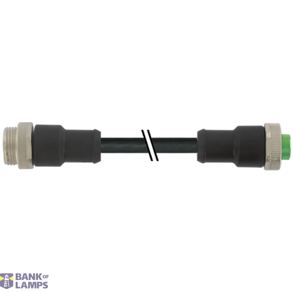 Mini (7/8) 3 pole, Male Straight/Female Straight, TPE, black, 60m image 1
