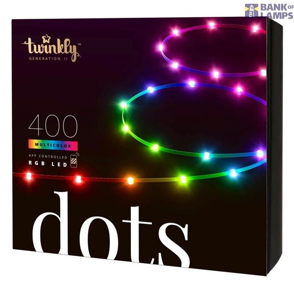 400L RGB Dots Light, 20 meter long, Black, BT+WiFi, Gen II, IP44, Plug F image 1