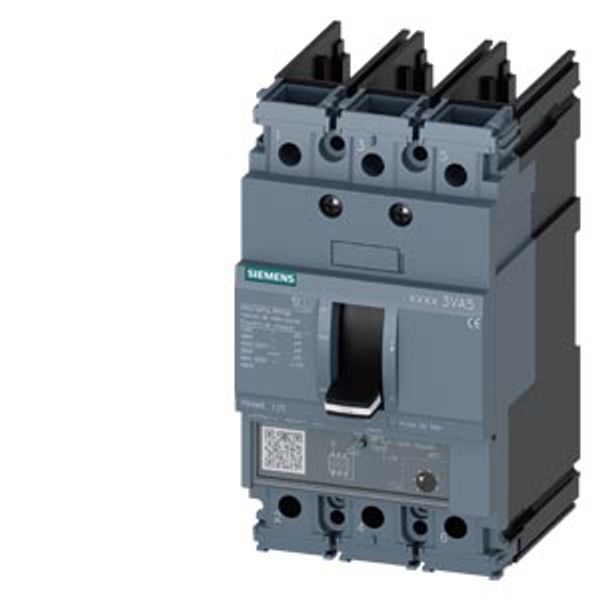 Circuit breaker 3VA5 UL frame 125 breaking capacity class M 35 kA @ 480 V 3-pole image 1