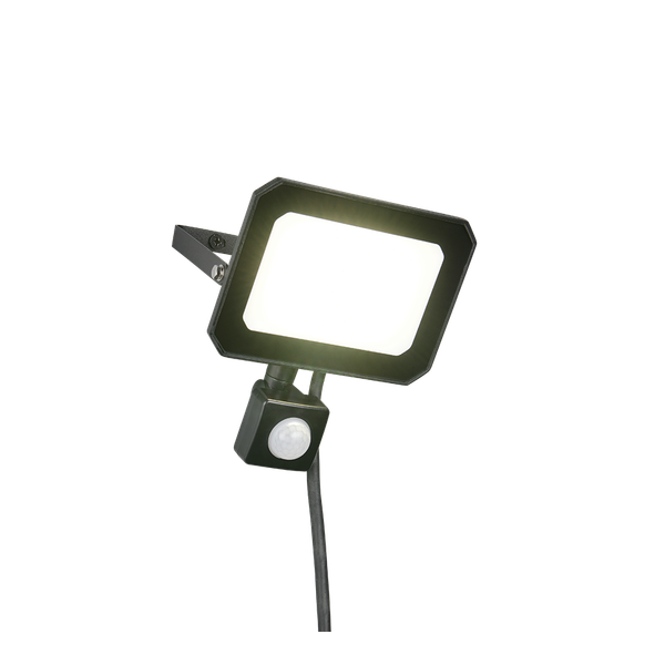 Funchal LED wall lamp 15 cm matt black motion sensor 4000K image 1