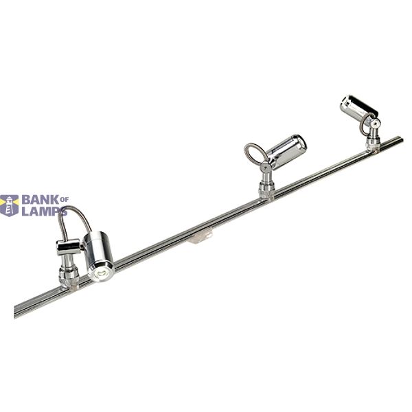 MINI ALU TRACK, 1Meter, max. 12,5A, chrome image 1