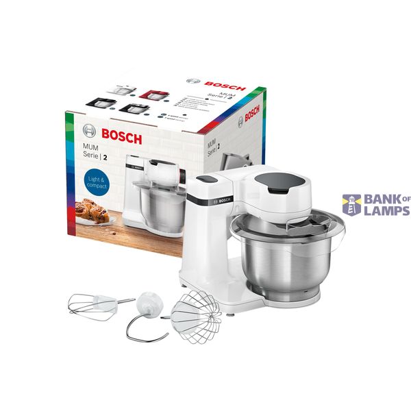 Bosch | MUM Serie Kitchen Machine | MUMS2EW00 | 700 W | Number of speeds 4 | Bowl capacity 3.8 L | White image 1