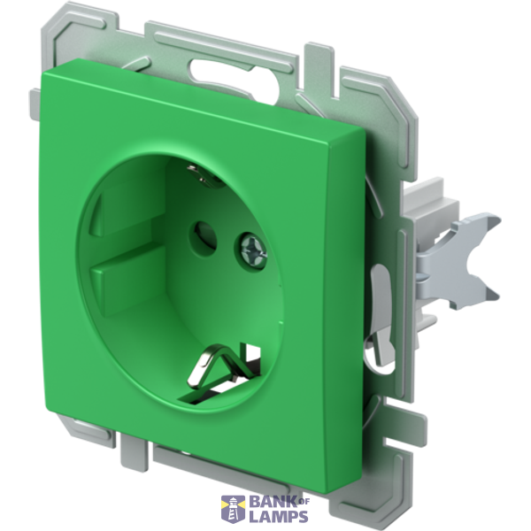 SOCKET SCHUKO 2P+E 16A 250V~ BV GR XO 4417020 image 2