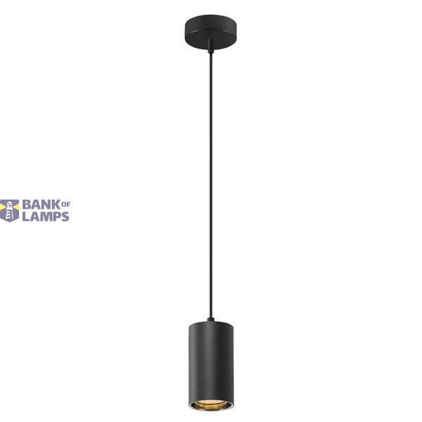 ASTO TUBE, pendant light, GU10, pendant length 250 cm, 1x max. 10 W, black image 3