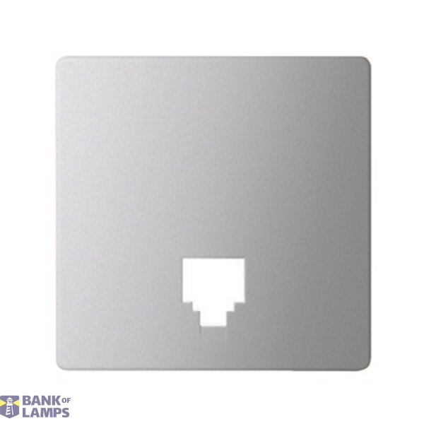 Telephone socket cover, aluminum image 1