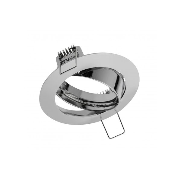 Spot luminaire housing PORTO-K with adjustment, IP20, round, chrome image 1