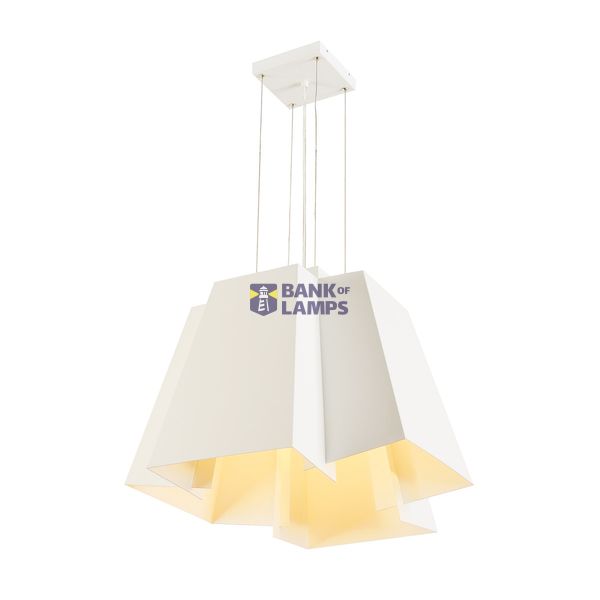 SOBERBIA LED pendulum lumin. 60, 20W, 3000K, angular, white image 1