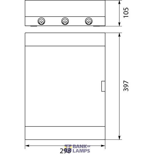 Surface-mounted switchboard SRn-24/B (N+PE) image 2