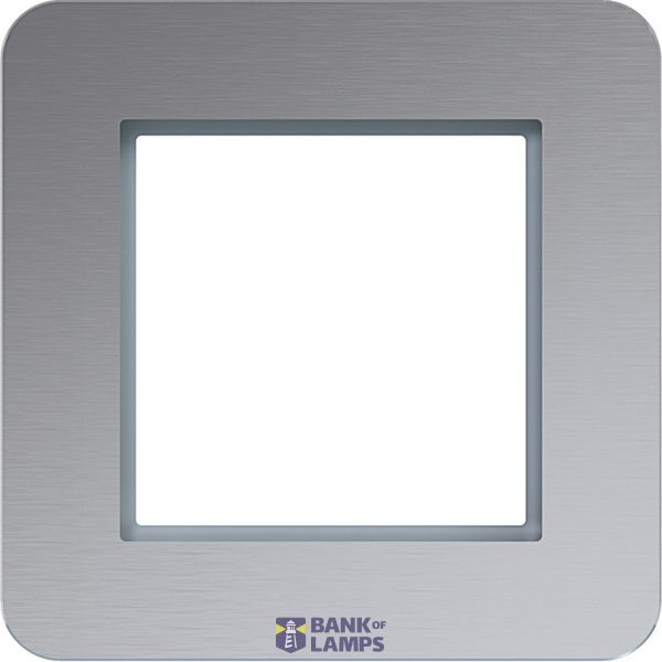 Cover frame single, C.8, aluminium image 1