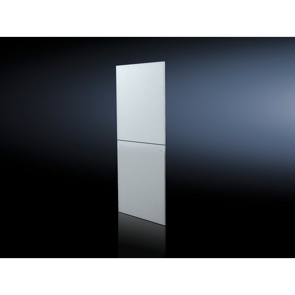 Side panel, horizontally divided, 2000x1000 mm, RAL 7035 image 2