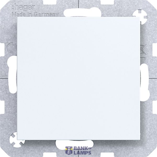 Cover plate with center plate, A.x/C.x, light white matte image 1