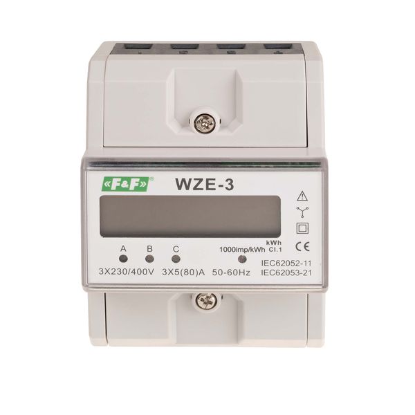 Three-phase energy consumption meter 80A, image 2
