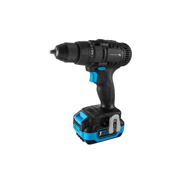 CORDLESS DRILL 50 Nm 18V + BATTERY PACK 2.0 18V + CHARGER 4A 18V + BMC image 1