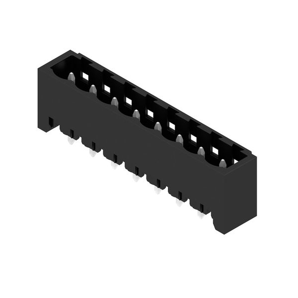 PCB plug-in connector, male header, closed side, THT solder connection, 5.08 mm, Number of poles: 8, 180°, Solder pin length (l): 3.2 mm, tinned, black, Box image 2
