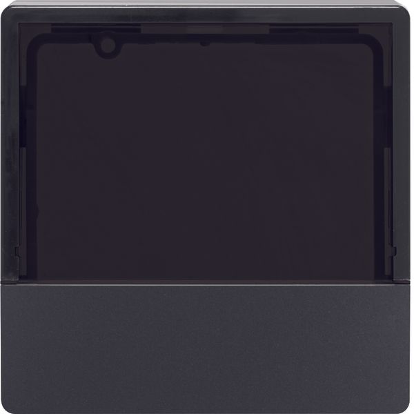 Cover for KNX thermostats + room cont.s, Q.1/Q.3, ant. velvety, lacq. image 1