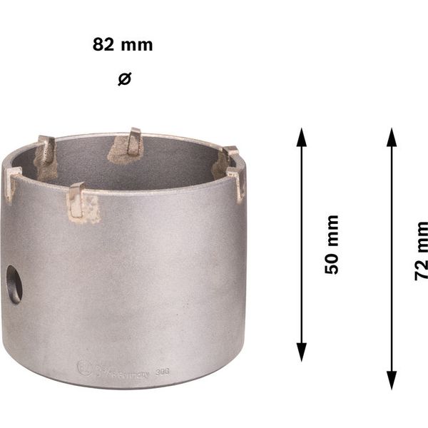 SDS-plus-9 core cutter for hex adapter 82 x 50 x 80 mm, 6 image 2