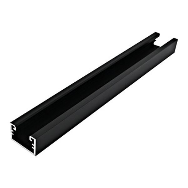 Aluminium profile LBA / black, L-2000mm W-30mm H-19mm image 1