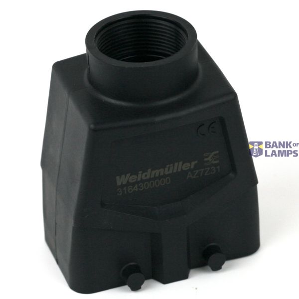 Housing industry connectors, Cable entry from top, Plug housing, Side- image 1