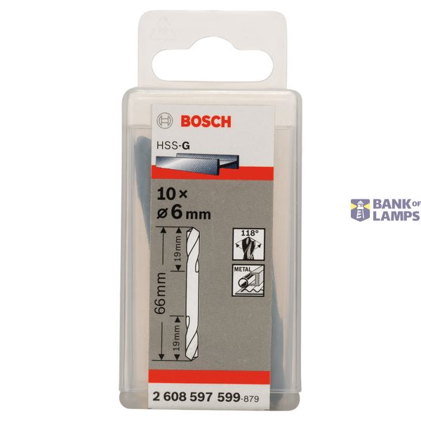 Double-ended drill bits 6 x 19 x 66 mm 10 pcs. image 2